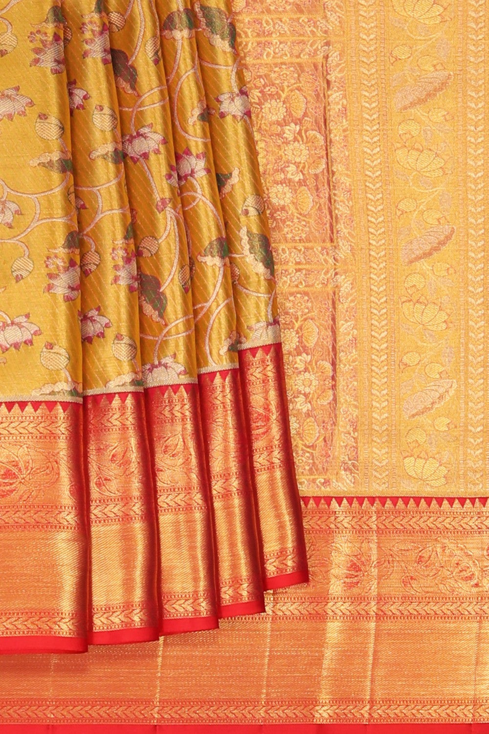 Image of Kanchipuram Tissue Brocade Saree